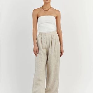 DISSH CARRIE OFF WHITE BANDEAU KNIT TOP - M / OFF WHITE